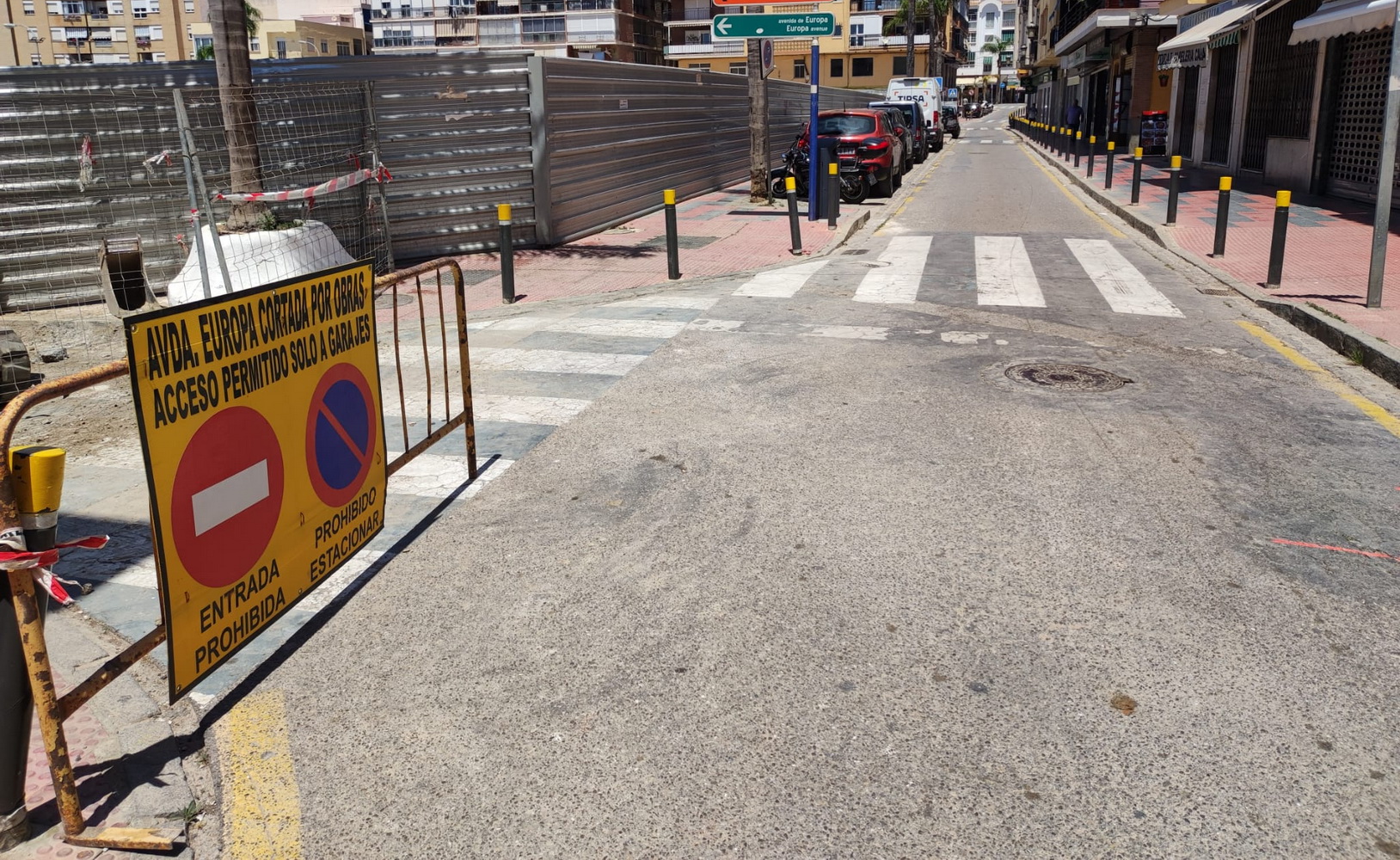 Este miércoles quedará cortada al tráfico la Avenida de Cala y parte de Callejón del Virgo por obras.